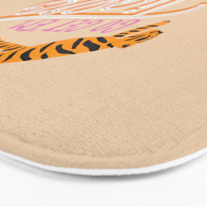 Go Get 'Em Tiger - Melon Bath Mat Gallery Image 3