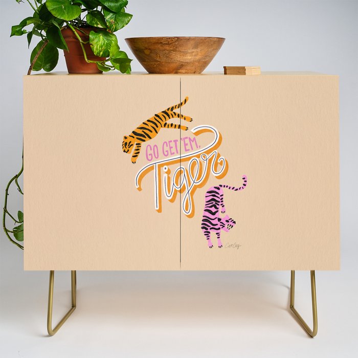Go Get 'Em Tiger - Melon Credenza Gallery Image 1