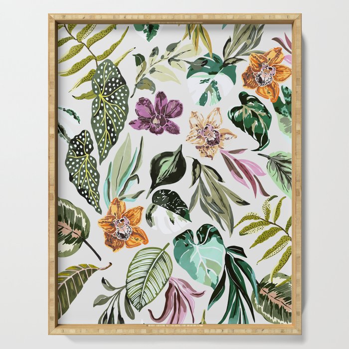 Wild colorful jungle FN7 Serving Tray Gallery Image 1