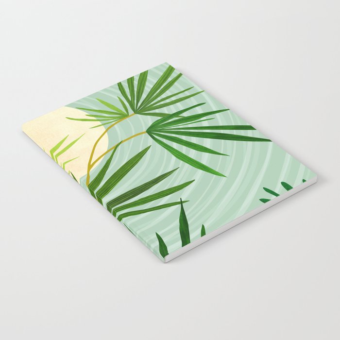 Midnight Moon Green Garden Scene Notebook Gallery Image 1
