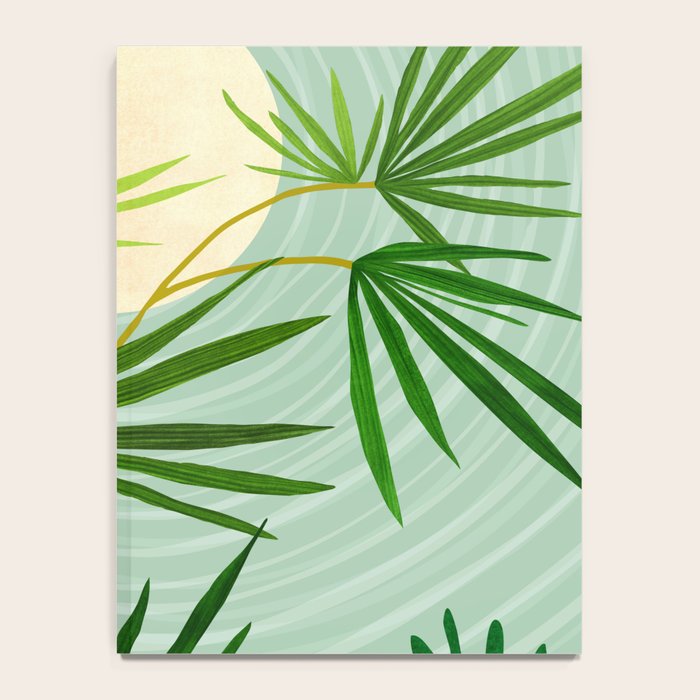 Midnight Moon Green Garden Scene Notebook Gallery Image 4