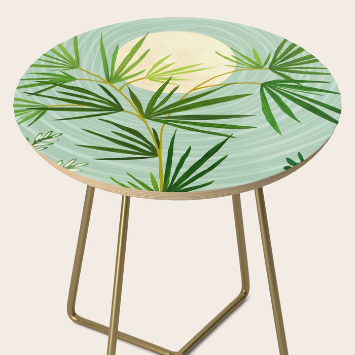 Midnight Moon Green Garden Scene Side Table Gallery Image 2