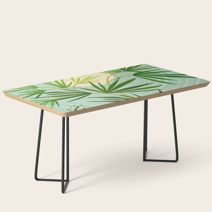 Midnight Moon Green Garden Scene Coffee Table Gallery Image 1