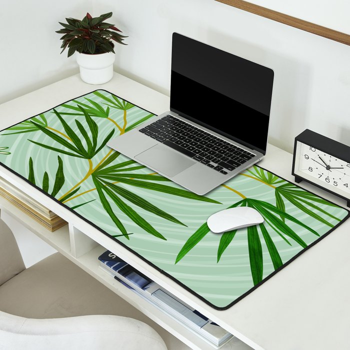 Midnight Moon Green Garden Scene Desk Mat Gallery Image 2