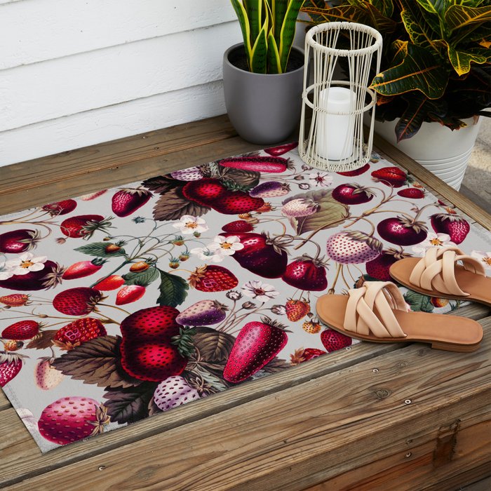 Strawberry Fields Forever Outdoor Rug Gallery Image 2