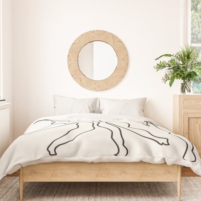 Three Dancers by Pablo Picasso Duvet Cover Gallery Image 3