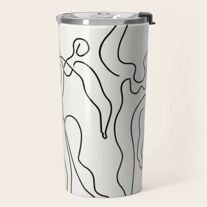 Three Dancers by Pablo Picasso Travel Mug Gallery Image 2