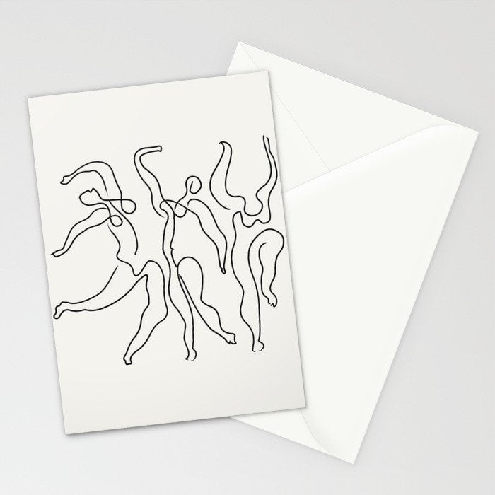 Three Dancers by Pablo Picasso Stationery Card Gallery Image 2
