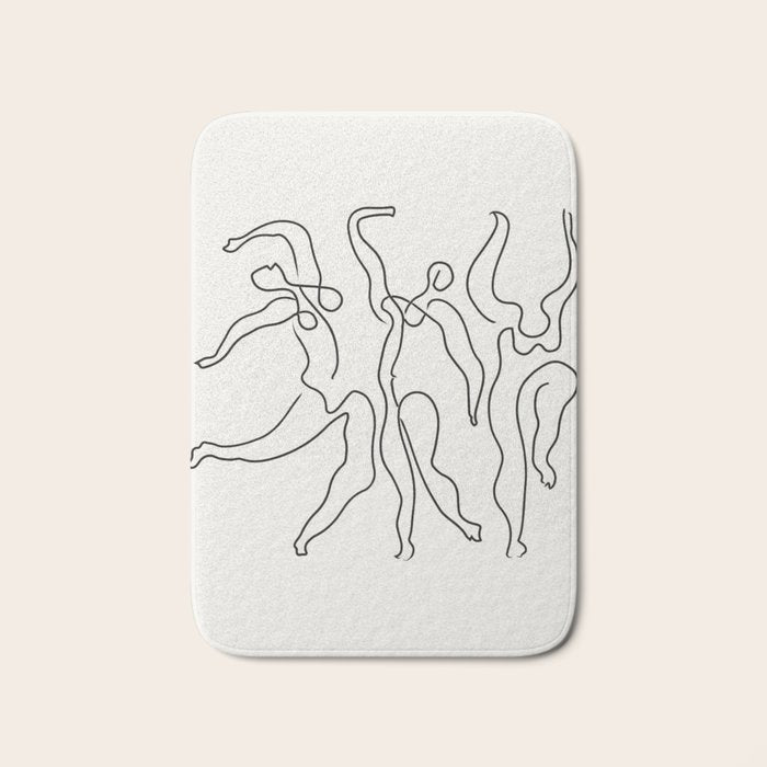 Three Dancers by Pablo Picasso Bath Mat Gallery Image 1