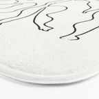 Three Dancers by Pablo Picasso Bath Mat Gallery Image 3