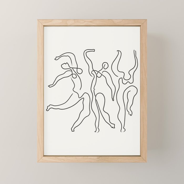 Three Dancers by Pablo Picasso Mini Art Print Gallery Image 1