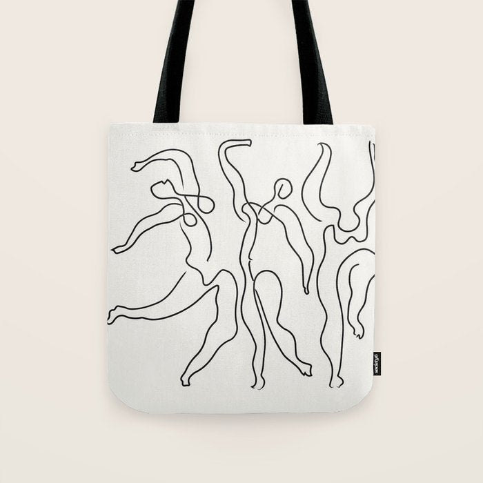 Three Dancers by Pablo Picasso Tote Bag Gallery Image 1