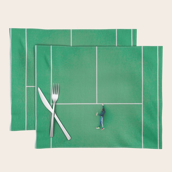 Tennis court green Placemat Gallery Image 1