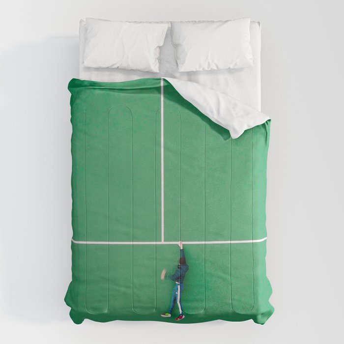 Tennis court green Comforter Gallery Image 6