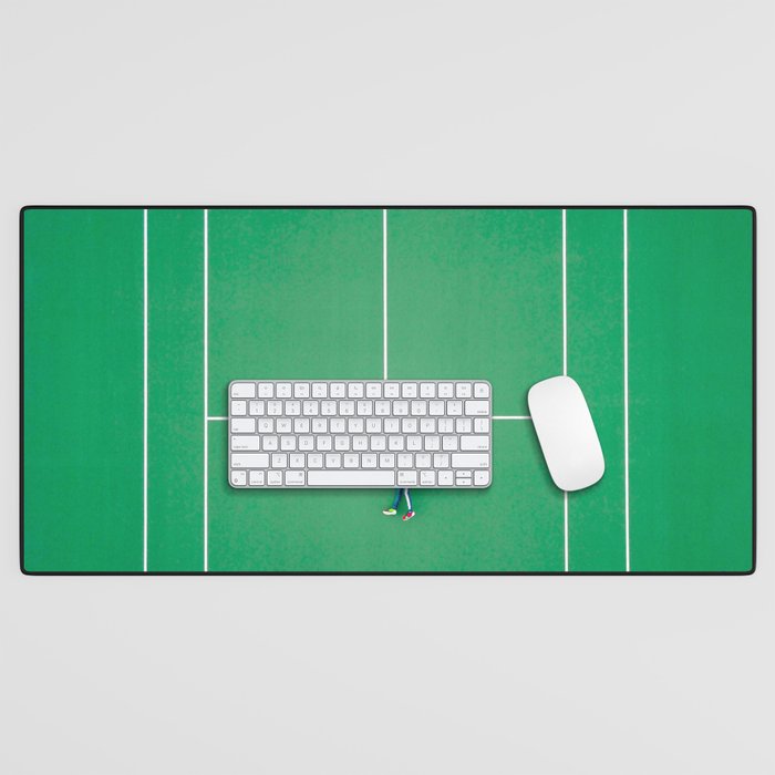 Tennis court green Desk Mat Gallery Image 1