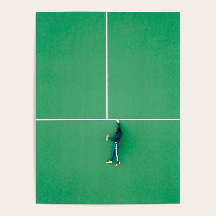 Tennis court green Poster Gallery Image 1