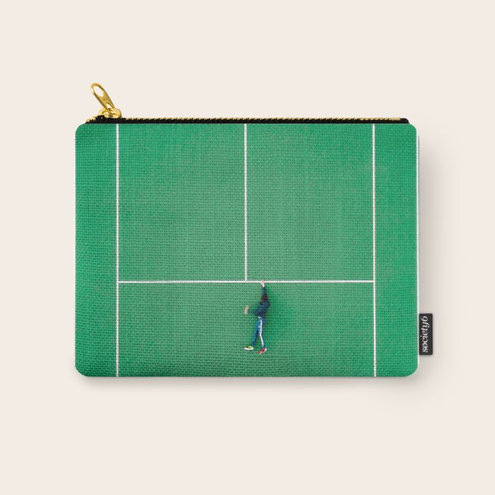 Tennis court green Carry All Pouch Gallery Image 1