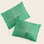 Tennis court green Pillow Sham Gallery Image 3
