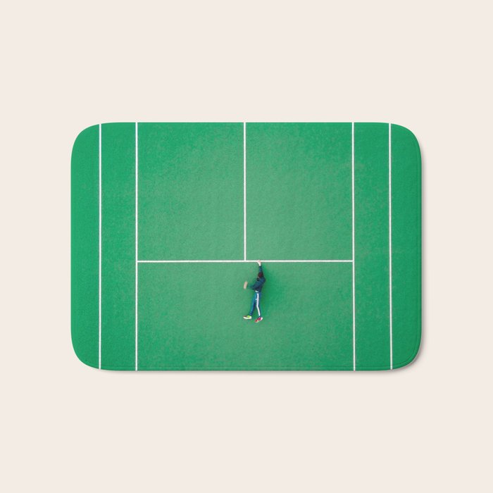 Tennis court green Bath Mat Gallery Image 1
