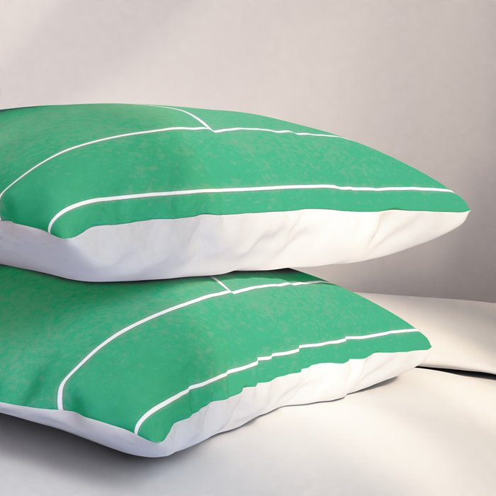 Tennis court green Pillow Sham Gallery Image 3