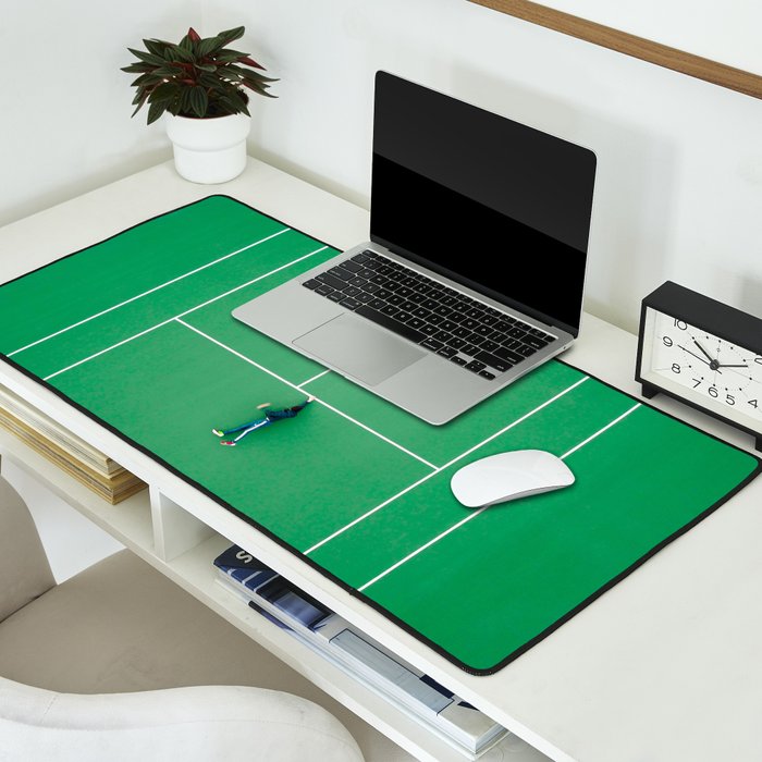 Tennis court green Desk Mat Gallery Image 2