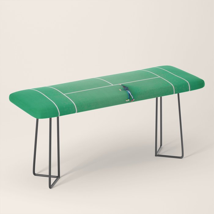 Tennis court green Bench Gallery Image 1