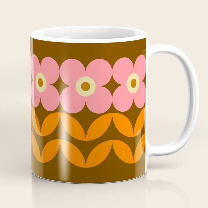 Retro Flower 10A Coffee Mug Gallery Image 1