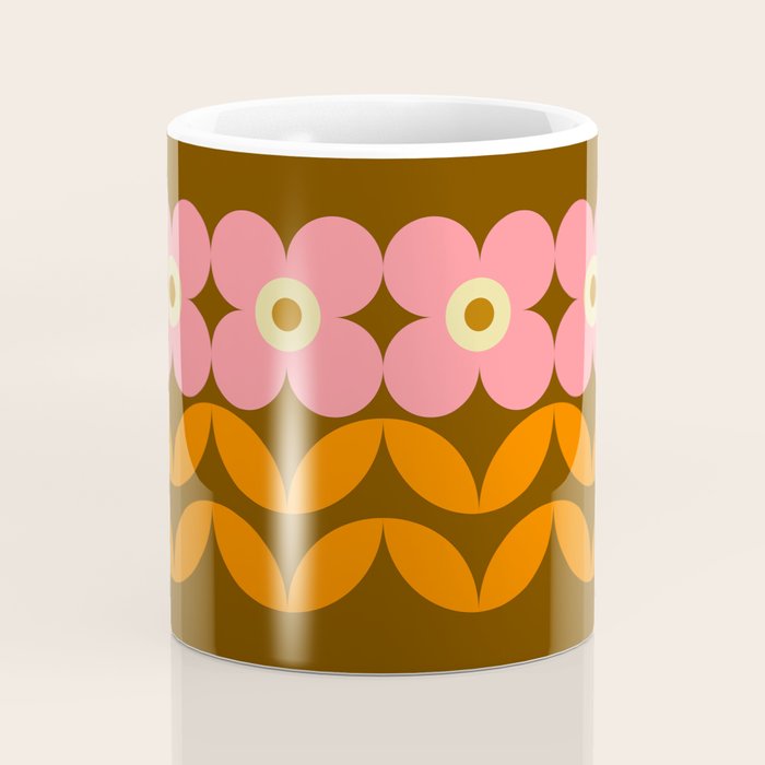Retro Flower 10A Coffee Mug Gallery Image 4