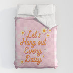 Let's Hang Out Every Daisy - Plant Puns Duvet Cover Gallery Image 6