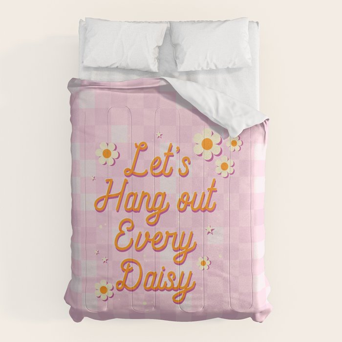 Let's Hang Out Every Daisy - Plant Puns Comforter Gallery Image 1