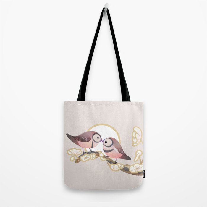 Owl finch Tote Bag Gallery Image 2