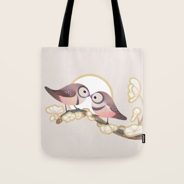 Owl finch Tote Bag Gallery Image 1