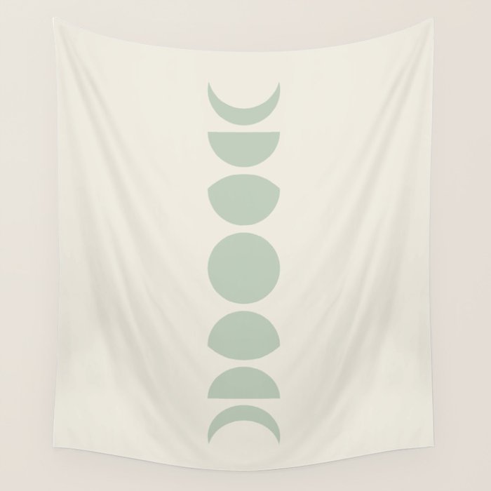 Minimal Moon Phases XI Wall Tapestry Gallery Image 4