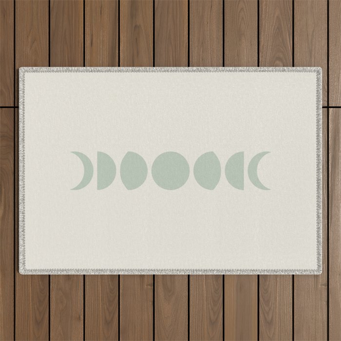 Minimal Moon Phases XI Outdoor Rug Gallery Image 1
