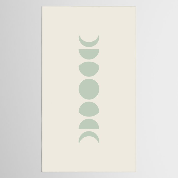 Minimal Moon Phases XI Tablecloth Gallery Image 2