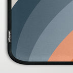 Mid Century Modern Geometric Arch a15 in Navy Blue and Orange Laptop Sleeve Gallery Image 3