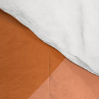 Mid Century Modern Geometric Arch a15 in Navy Blue and Orange Comforter Gallery Image 4