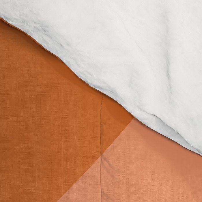 Mid Century Modern Geometric Arch a15 in Navy Blue and Orange Comforter Gallery Image 4