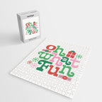 Oh What Fun - Red and Green Jigsaw Puzzle Gallery Image 2
