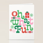 Oh What Fun - Red and Green Stationery Card Gallery Image 2