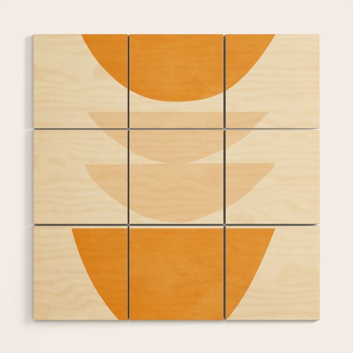 Abstract Shapes 36 Wood Wall Art Gallery Image 1
