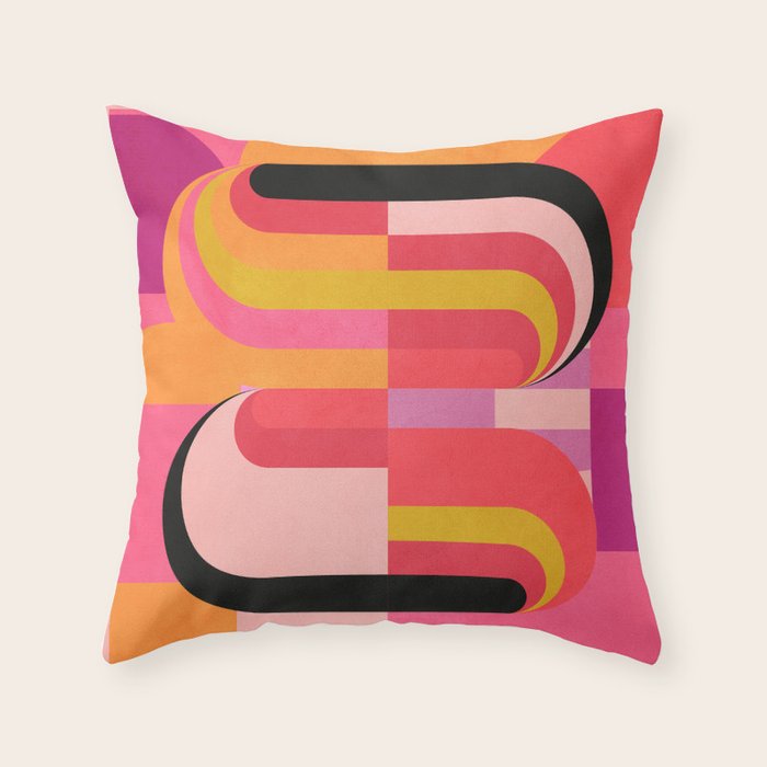 geometric abstract 251 Throw Pillow Gallery Image 1