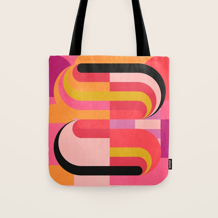 geometric abstract 251 Tote Bag Gallery Image 1