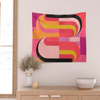 geometric abstract 251 Wall Tapestry Gallery Image 2