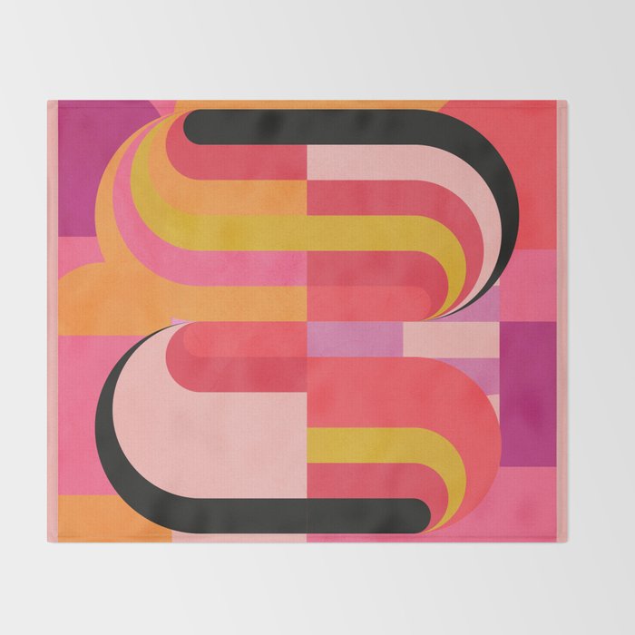 geometric abstract 251 Throw Blanket Gallery Image 2