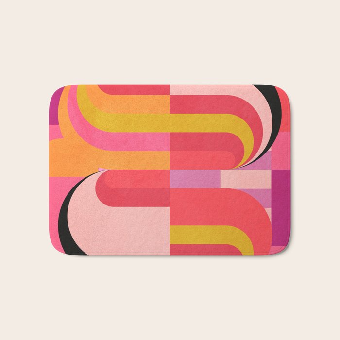 geometric abstract 251 Bath Mat Gallery Image 1