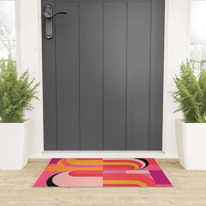 geometric abstract 251 Welcome Mat Gallery Image 3