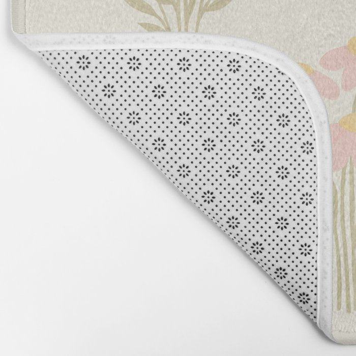 Pastel Wildflower Bouquets Bath Mat Gallery Image 2
