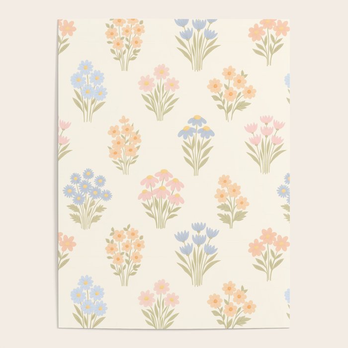 Pastel Wildflower Bouquets Poster Gallery Image 4