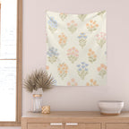 Pastel Wildflower Bouquets Wall Tapestry Gallery Image 2